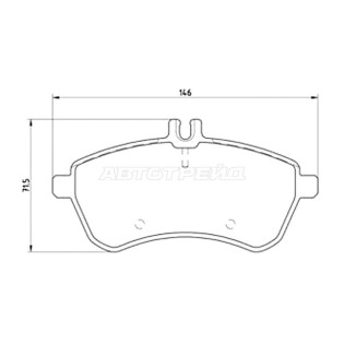 Колодки тормозные перед MERCEDES C204 S204 CL203 A207 C207 W212 BREMBO